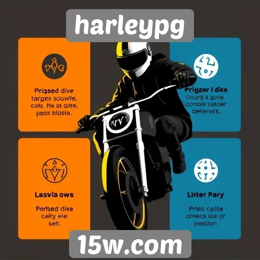 Destaques das funcionalidades disponíveis na harleypg